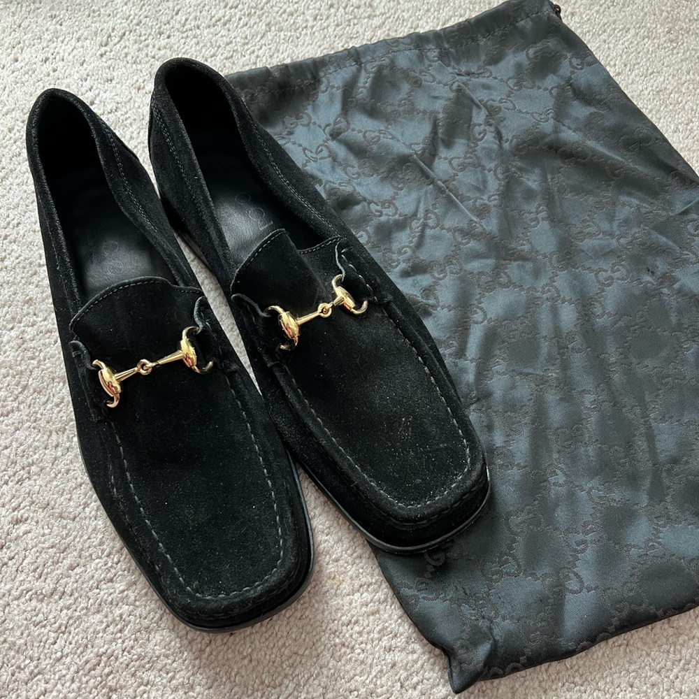 Gucci Suede Loafers